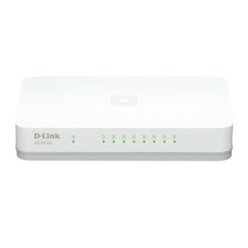 D-Link GO-SW-8G - Switch - unmanaged - 8 x 10/100/1000 - desktop